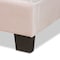 Baxton Studio Caprice Modern and Contemporary Glam Light Pink Velvet Fabric Queen Size Panel Bed 183-11255-Zoro - alternate 4